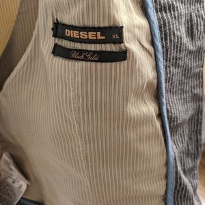 Diesel "Black & Gold" Navy Vest | Size: US XL